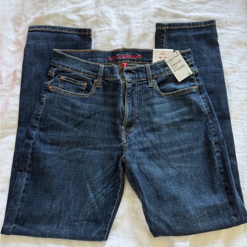Lucky Brand Men’s Medium Wash Slim Straight Jeans